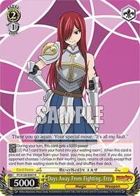 Days Away From Fighting, Erza - FAIRY TAIL 100 YEARS QUEST - Weiss Schwarz card