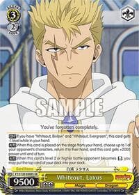Whiteout, Laxus (SR) - FAIRY TAIL 100 YEARS QUEST - Weiss Schwarz card