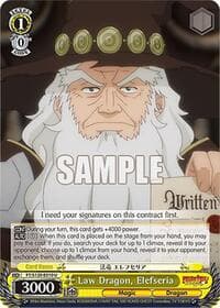 Law Dragon, Elefseria - FAIRY TAIL 100 YEARS QUEST - Weiss Schwarz card