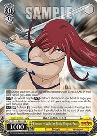 Encounter With the Blade Dragon, Erza (SR) - FAIRY TAIL 100 YEARS QUEST - Weiss Schwarz card