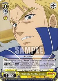 Friendly Guild, Laxus - FAIRY TAIL 100 YEARS QUEST - Weiss Schwarz card