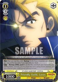 Friendly Guild, Laxus (SR) - FAIRY TAIL 100 YEARS QUEST - Weiss Schwarz card