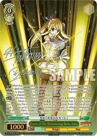 Power of the Shimmering Stars, Lucy (SEC+) - FAIRY TAIL 100 YEARS QUEST - Weiss Schwarz card