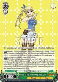 Power of the Shimmering Stars, Lucy (SR) - FAIRY TAIL 100 YEARS QUEST - Weiss Schwarz card