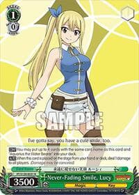 Never-Fading Smile, Lucy - FAIRY TAIL 100 YEARS QUEST - Weiss Schwarz card