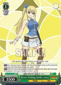 Never-Fading Smile, Lucy (SR) - FAIRY TAIL 100 YEARS QUEST - Weiss Schwarz card