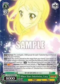 When Stars Intertwine, Lucy - FAIRY TAIL 100 YEARS QUEST - Weiss Schwarz card