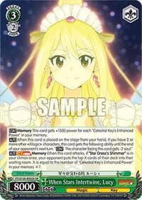 When Stars Intertwine, Lucy (SR) - FAIRY TAIL 100 YEARS QUEST - Weiss Schwarz card