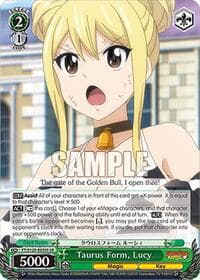 Taurus Form, Lucy (SR) - FAIRY TAIL 100 YEARS QUEST - Weiss Schwarz card