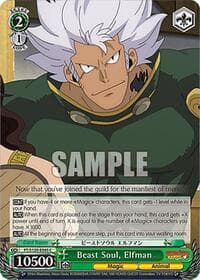 Beast Soul, Elfman - FAIRY TAIL 100 YEARS QUEST - Weiss Schwarz card