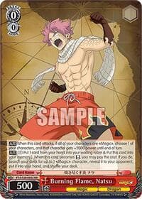 Burning Flame, Natsu - FAIRY TAIL 100 YEARS QUEST - Weiss Schwarz card