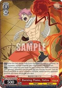 Burning Flame, Natsu (SR) - FAIRY TAIL 100 YEARS QUEST - Weiss Schwarz card