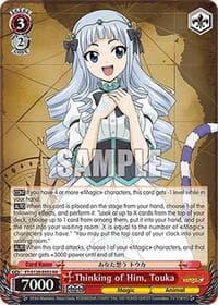 Thinking of Him, Touka - FAIRY TAIL 100 YEARS QUEST - Weiss Schwarz card