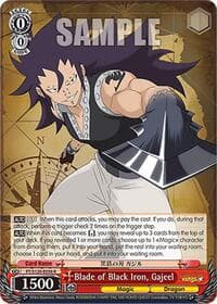 Blade of Black Iron, Gajeel - FAIRY TAIL 100 YEARS QUEST - Weiss Schwarz card