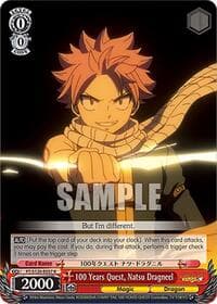100 Years Quest, Natsu Dragneel - FAIRY TAIL 100 YEARS QUEST - Weiss Schwarz card