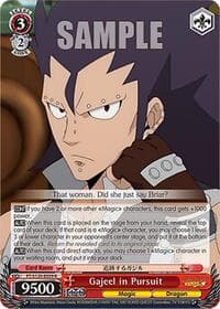 Gajeel in Pursuit - FAIRY TAIL 100 YEARS QUEST - Weiss Schwarz card