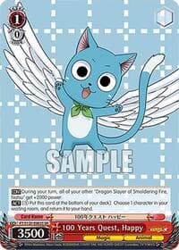 100 Years Quest, Happy (SR) - FAIRY TAIL 100 YEARS QUEST - Weiss Schwarz card