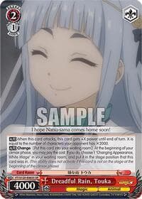 Dreadful Rain, Touka (SR) - FAIRY TAIL 100 YEARS QUEST - Weiss Schwarz card