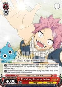 Frolicking Partners, Natsu - FAIRY TAIL 100 YEARS QUEST - Weiss Schwarz card