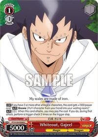 Whiteout, Gajeel - FAIRY TAIL 100 YEARS QUEST - Weiss Schwarz card