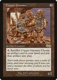 Copper Gnomes - Urza's Saga - Magic: The Gathering card