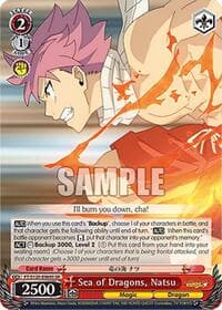 Sea of Dragons, Natsu (SR) - FAIRY TAIL 100 YEARS QUEST - Weiss Schwarz card