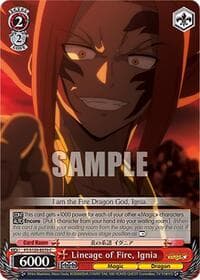 Lineage of Fire, Ignia - FAIRY TAIL 100 YEARS QUEST - Weiss Schwarz card