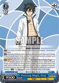 Freezing Magic, Gray (SR) - FAIRY TAIL 100 YEARS QUEST - Weiss Schwarz card