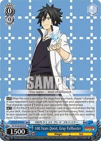 100 Years Quest, Gray Fullbuster - FAIRY TAIL 100 YEARS QUEST - Weiss Schwarz card