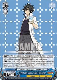 100 Years Quest, Gray Fullbuster (SR) - FAIRY TAIL 100 YEARS QUEST - Weiss Schwarz card