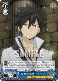 Life-Threatening Journey, Gray (SR) - FAIRY TAIL 100 YEARS QUEST - Weiss Schwarz card
