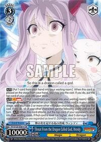 Threat From the Dragon Called God, Wendy (SR) - FAIRY TAIL 100 YEARS QUEST - Weiss Schwarz card