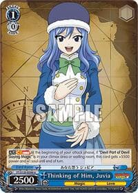 Thinking of Him, Juvia - FAIRY TAIL 100 YEARS QUEST - Weiss Schwarz card