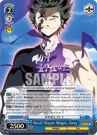 Devil Slayer Magic, Gray (SR) - FAIRY TAIL 100 YEARS QUEST - Weiss Schwarz card