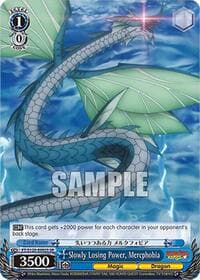 Slowly Losing Power, Mercphobia (SR) - FAIRY TAIL 100 YEARS QUEST - Weiss Schwarz card