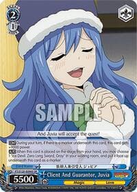 Client And Guarantor, Juvia (SR) - FAIRY TAIL 100 YEARS QUEST - Weiss Schwarz card