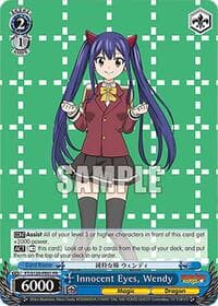 Innocent Eyes, Wendy (PR) - FAIRY TAIL 100 YEARS QUEST - Weiss Schwarz card