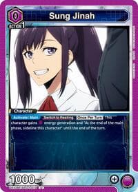 Sung Jinah (013) - UE17BT: SOLO LEVELING - Union Arena card