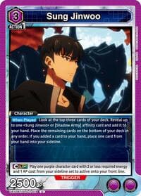 Sung Jinwoo (018) - UE17BT: SOLO LEVELING - Union Arena card