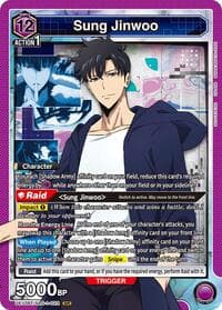 Sung Jinwoo (022) - UE17BT: SOLO LEVELING - Union Arena card