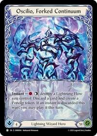 Oscilio, Forked Continuum - Omens of the Third Age - Flesh and Blood TCG card