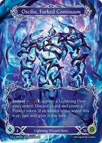 Oscilio, Forked Continuum (Marvel) - Omens of the Third Age - Flesh and Blood TCG card