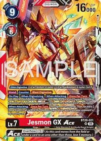 Jesmon GX ACE (Reprint) - Advanced Booster Digimon Generation - Digimon Card Game card