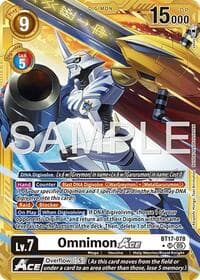 Omnimon ACE (Gold Border) - Advanced Booster Digimon Generation - Digimon Card Game card