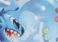 Winterspell Snowball Fight Puzzle Insert (Middle Center) - Winterspell - Disney Lorcana card