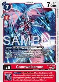 Canoweissmon (Reprint) - Advanced Booster Digimon Generation - Digimon Card Game card