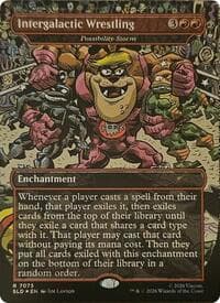 Intergalactic Wrestling - Possibility Storm - Secret Lair Drop Series - Magic: The Gathering card