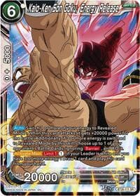 Kaio-Ken Son Goku, Energy Release - Three Glorious Fighters - Dragon Ball Super: Masters card