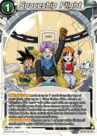 Spaceship Flight - Three Glorious Fighters - Dragon Ball Super: Masters card