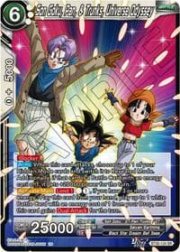 Son Goku, Pan, & Trunks, Universe Odyssey - Three Glorious Fighters - Dragon Ball Super: Masters card